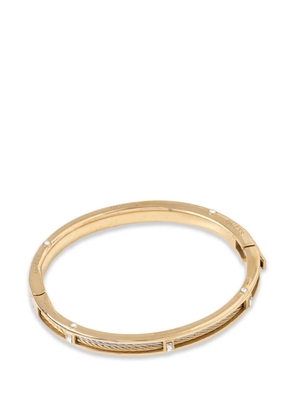 GUESS USA Kalybe crystal-embellished cable-detail bracelets - Gold