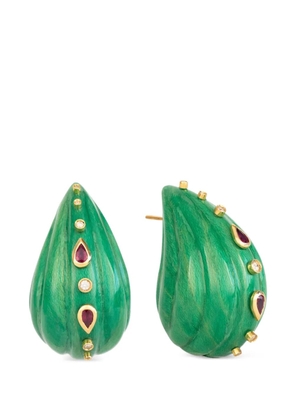 SILVIA FURMANOVICH diamond and ruby earrings - Gold
