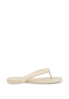 Alexander Wang logo-print flip-flops - Neutrals