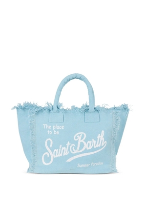 MC2 Saint Barth Vanity frayed shoulder bag - Blue