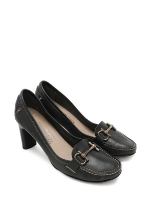 Ferragamo Pre-Owned Gancini loafer pumps - Black