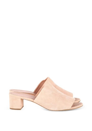 Mansur Gavriel block-heel mule sandals - Pink