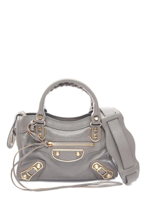 Balenciaga Pre-Owned 2010s mini Metallic Edge City leather tote bag - Grey