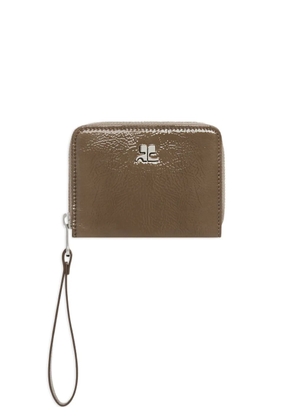 Courrèges zipped wallet - Neutrals