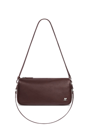 Courrèges small Three Sixty leather shoulder bag - Brown