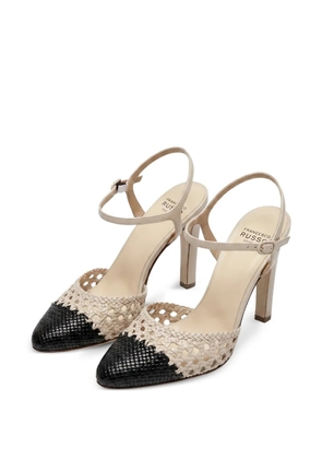 Francesco Russo crochet-knit sandals - Neutrals