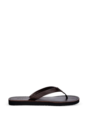 Gant logo-embossed flip-flops - Brown