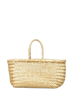 DRAGON DIFFUSION small Triple Jump leather tote bag - Gold