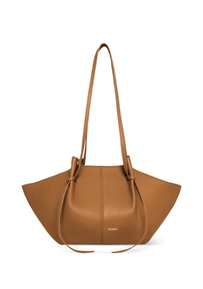 Yuzefi medium Mochi grained leather tote bag - Brown