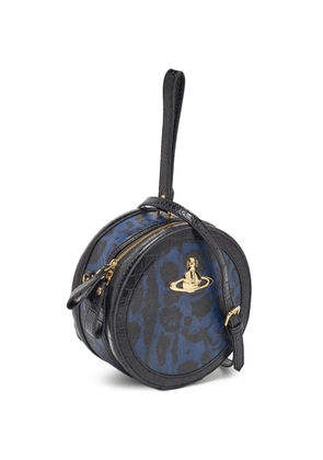 Vivienne Westwood Pre-Owned croc-embossed leopard-print crossbody bag - Black