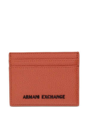 Armani Exchange Madrid logo-plaque cardholder - Orange