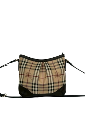 Burberry Pre-Owned 2000-2017 Haymarket Check Coated Canvas Hartham crossbody bag - Neutrals