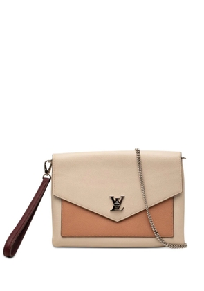Louis Vuitton Pre-Owned 2019 Bicolor Leather MyLockMe Chain Pochette crossbody bag - Neutrals