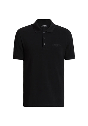 Balmain embroidered Balmain Vintage polo - Black