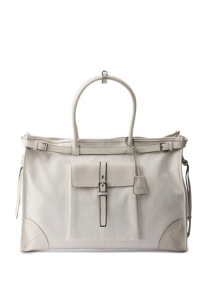Prada buckle-detail tote bag - Neutrals