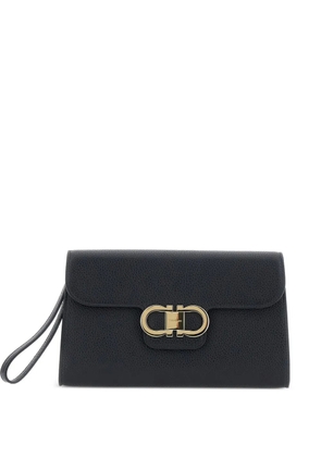 Ferragamo Double Gancini clutch bag - Black