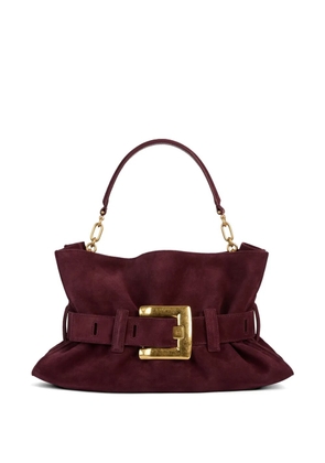 Balmain medium Anthem suede-leather bag - Red