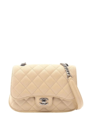 CHANEL Pre-Owned 2016-2017 Small Quilted Caviar Flap crossbody bag - Neutrals