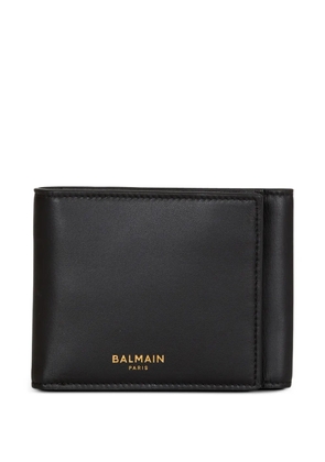 Balmain smooth-leather tri-fold wallet - Black