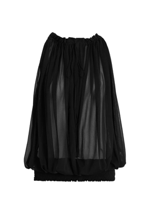 Balmain sleeveless muslin top - Black