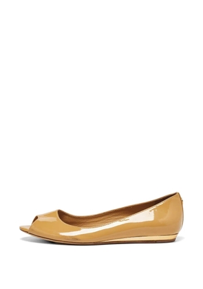 Tory Burch peep-toe slip-on ballet flats - Neutrals