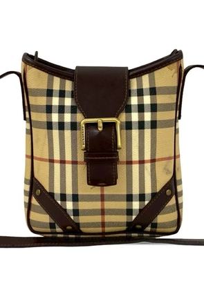 Burberry Pre-Owned 2000-2017 Haymarket Check Coated Canvas crossbody bag - Neutrals