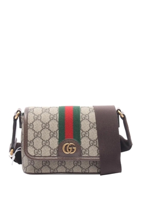 Gucci Pre-Owned 2016-2026 GG Supreme Ophidia Web crossbody bag - Neutrals