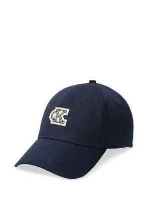 Calvin Klein logo-patch baseball cap - Blue