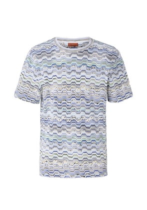 Missoni zigzag-pattern short-sleeve T-shirt - White