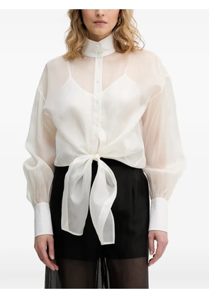 Karl Lagerfeld tie-front blouse - White