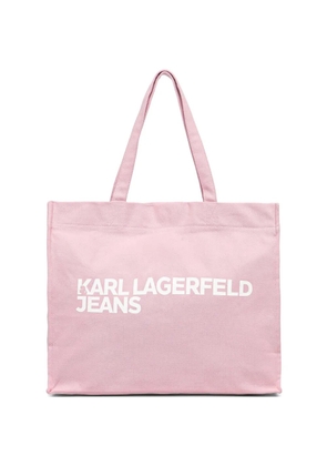 Karl Lagerfeld Jeans logo-print tote bag - Pink