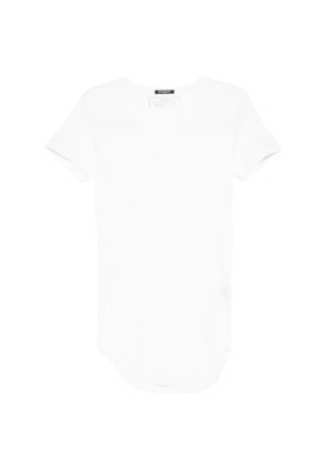 Balmain curved-hem T-shirt - White