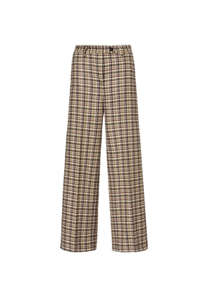 Massimo Alba check-pattern wide-leg trousers - Neutrals