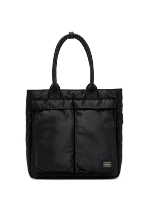 Porter Tanker logo-patch tote bag - Black
