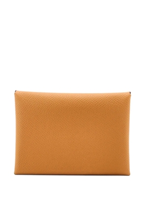Hermès Pre-Owned Calvi Duo Epsom card holder - Brown