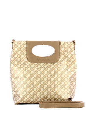 Gherardini monogram-print tote bag - Neutrals