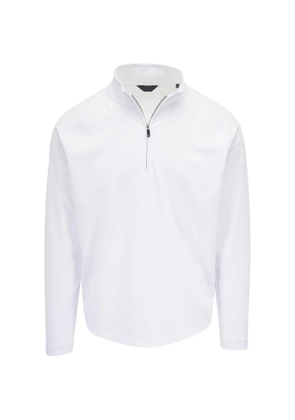 DEKE quarter-zip jersey-knit sweatshirt - White