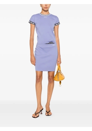 Versace cotton knit mini skirt - Purple