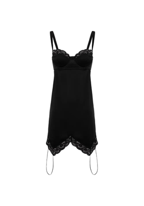 Seen Users Picasso lace-trim top - Black