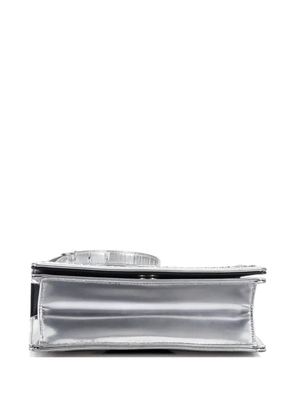 Christian Dior Pre-Owned Diorama Flap Bag Beaded Leather Small shoulder bag - Silver