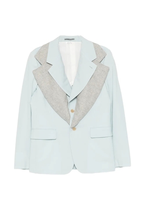 Comme des Garçons Homme Plus layered-lapel blazer - Blue