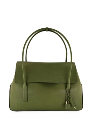 TOM FORD padlock-detail leather shoulder bag - Green