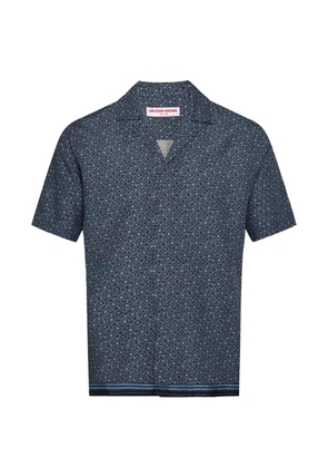 Orlebar Brown Maitan geometric-print shirt - Blue