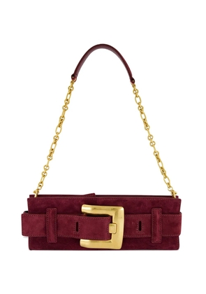 Balmain Anthem buckle-detail shoulder bag - Red