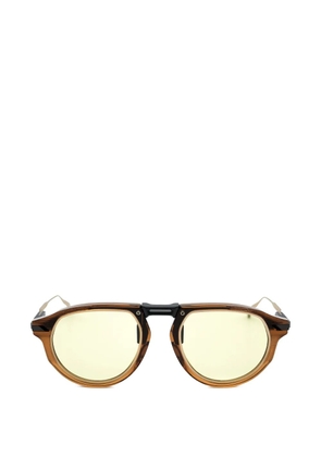 Movitra geometric-frame sunglasses - Brown