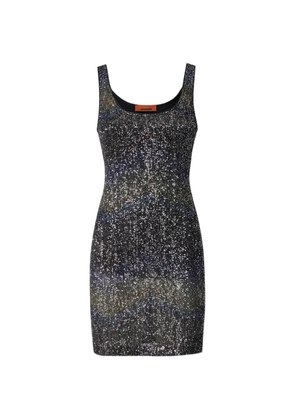 Missoni sequin-embellished zig-zag mini dress - Black