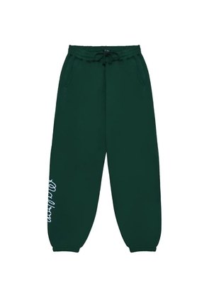 Malbon Golf Clubhouse logo-embroidered track pants - Green