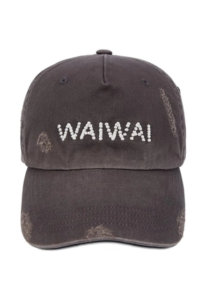 Open YY Trucker distressed embroidered cap - Purple