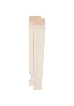 Open YY logo-print stirrup socks - Pink
