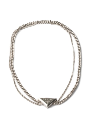 Prada metal necklace - Silver